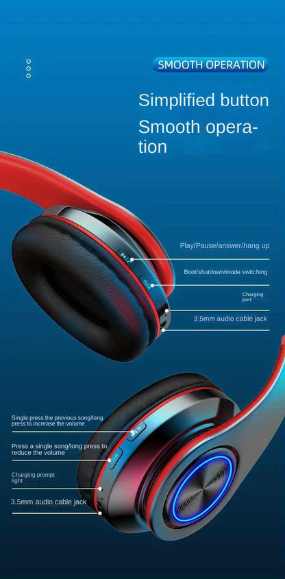 B39 Light Emitting Wireless Headphones