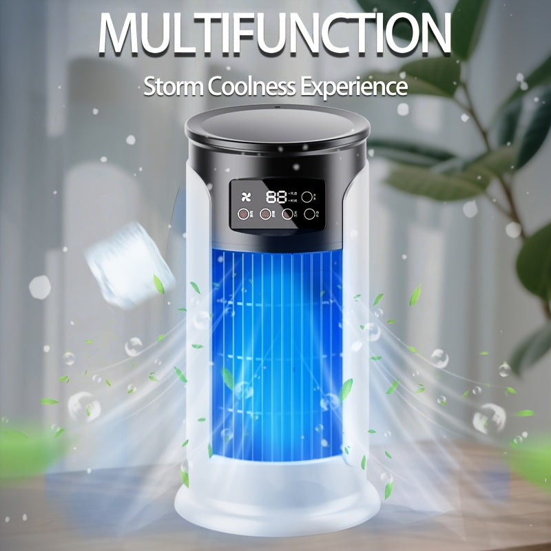 Portable Air Conditioner Humidifier Fan - 3-in-1 Mini Cooling Fan