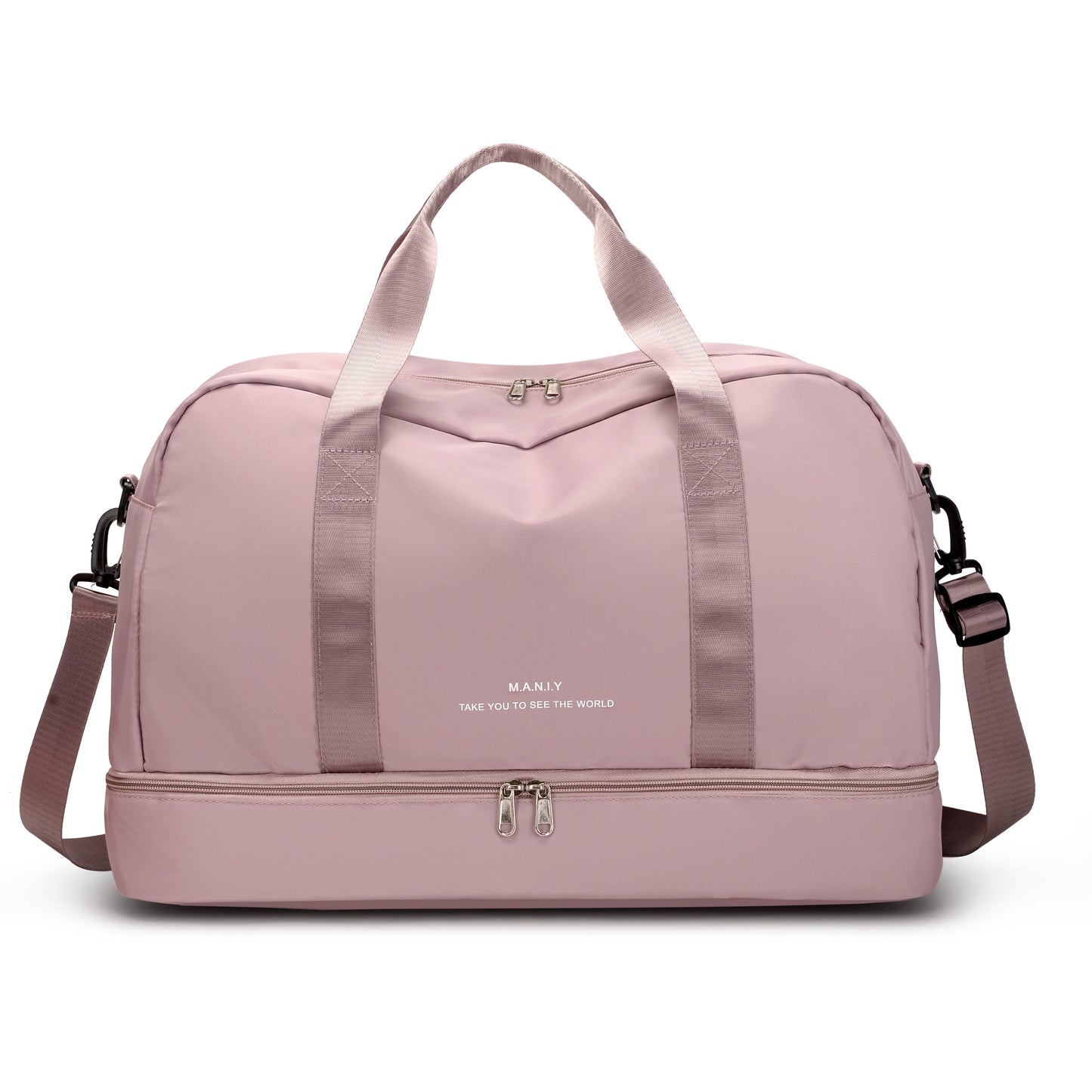 Durable Large Capacity Nylon Travel Bag with Shoe Compartment