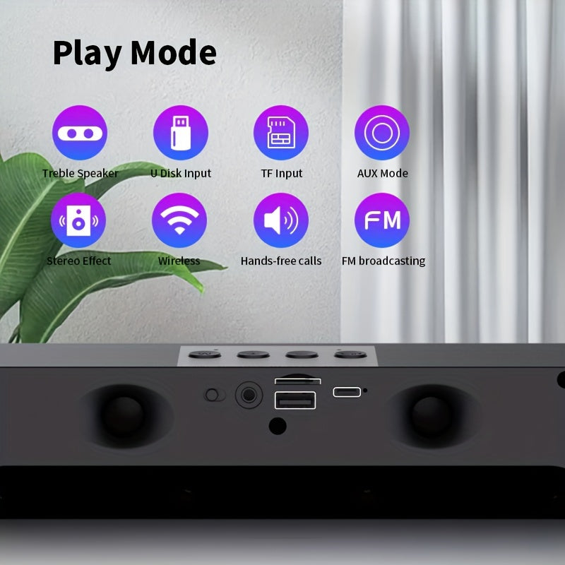 Wireless Soundbar Speaker with USB/TF Card Input