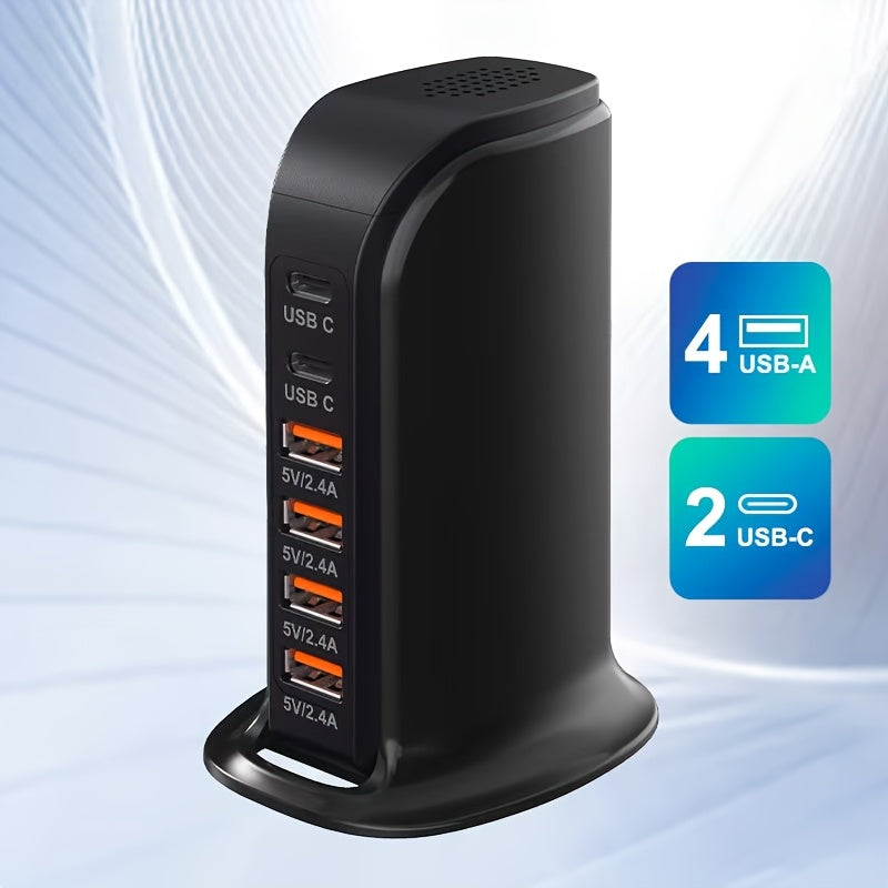 USB Charging Station, 6-Port
