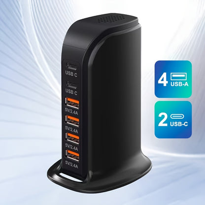 USB Charging Station, 6-Port