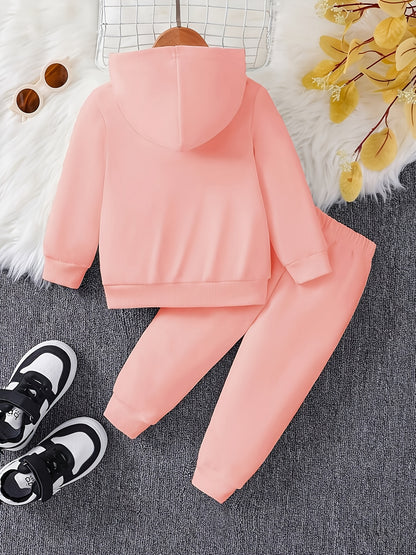 Baby Girl's DADDY'S GIRL Letter Pattern Hoodie & Casual Long Pants