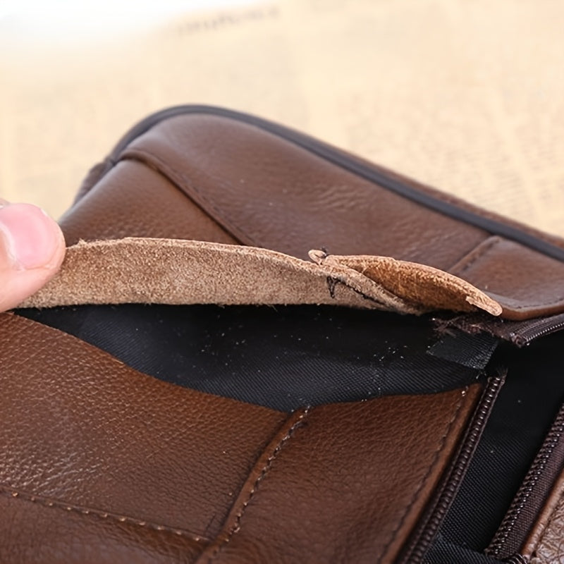 Men's Genuine Leather Crossbody Bag