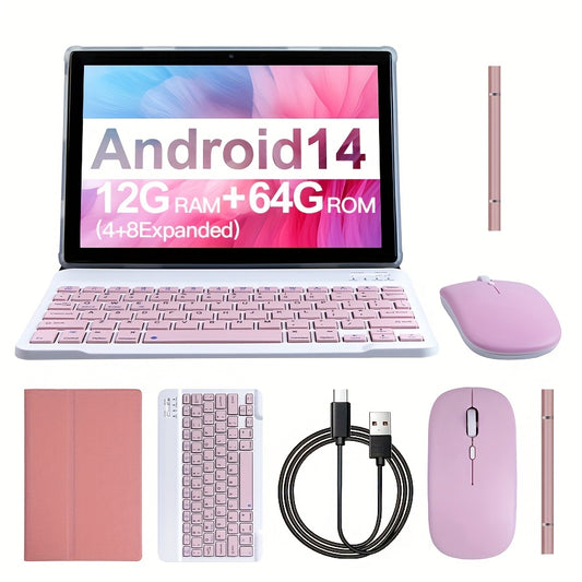 Tablet 10.1-inch Android 14 operating system