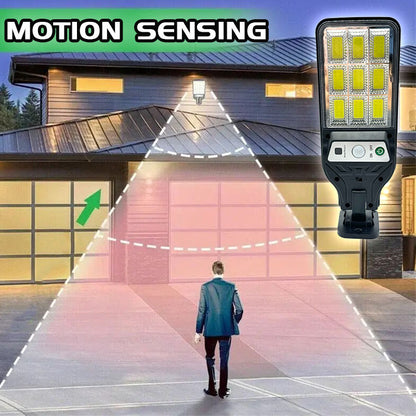 1/2/3/4pcs Outdoor Solar Street Lamp, Solar Rechargeable COB Wall Lamps with Motion Sensor