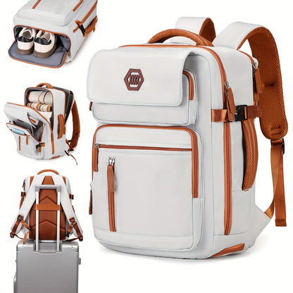 15.6" Laptop Travel Backpack with Shoe Compartment