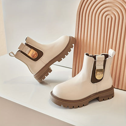 Girls Vintage High-Top Ankle Boots