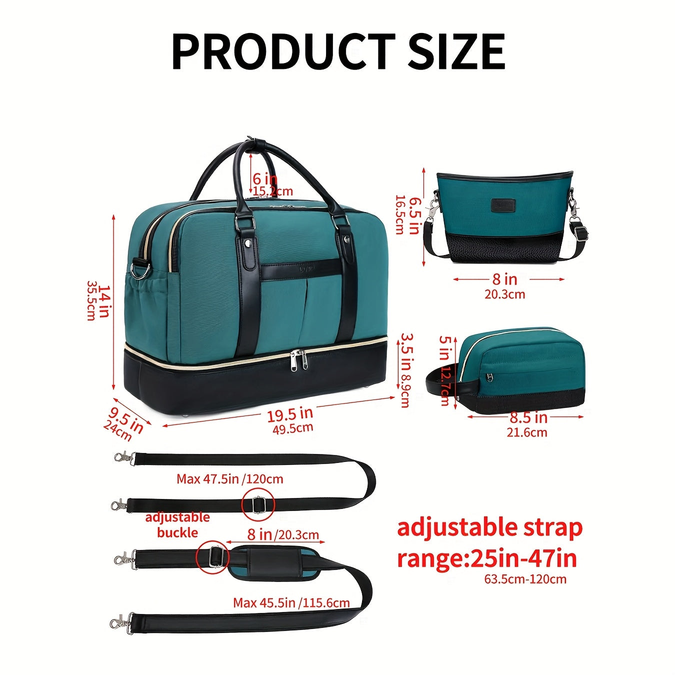 Large Women's Overnight Travel Bag