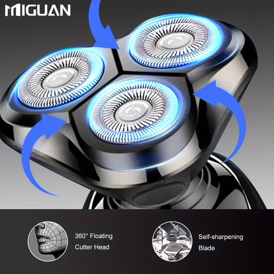 Multi-Function 3-in-1 Electric Grooming Kit-Shaver, Nose Trimmer & Sideburn Razor