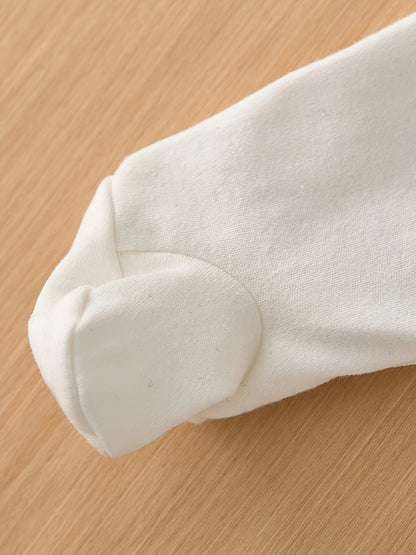 Soft White Bodysuit "My Grandma Loves Me" Elephant Design