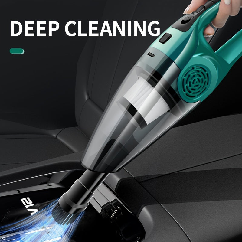 Car Vacuum Cleaner with Strong Suction, Compact Handheld Design for 12V Vehicle Interior Cleaning, Pet Hair Removal, and Carpet Care, Without Battery