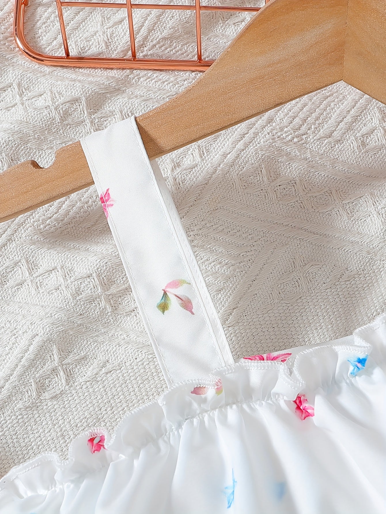 Charming Girls' Summer Dress with Butterfly & Floral Print