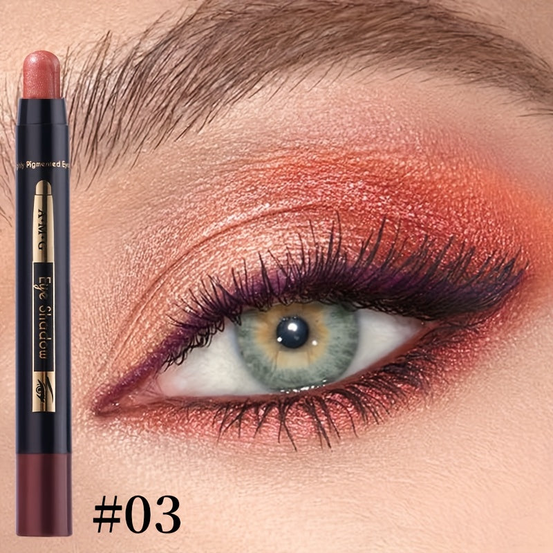 6-Color Multifunctional Eyeshadow Pencil Set | Waterproof Metallic and Matte Eyeshadow