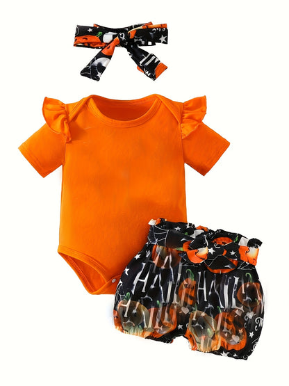 3pcs Short Sleeve & Shorts Set for Newborns