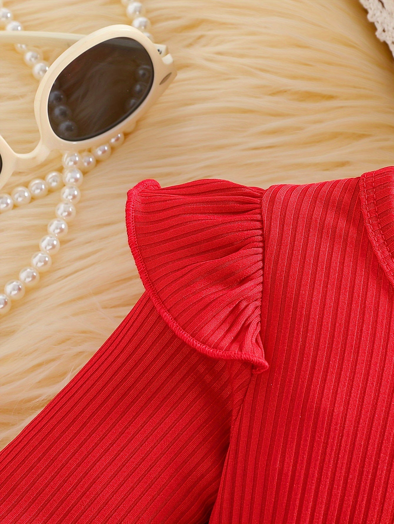 Baby comfortable dress+belt two-piece set