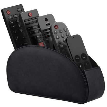 5-Tier Faux Leather Remote Control Holder