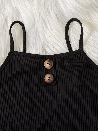 Striped Jumpsuit Set with Belt