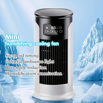 Portable Air Conditioner Humidifier Fan - 3-in-1 Mini Cooling Fan