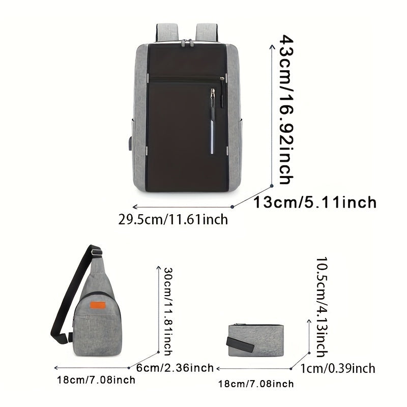 3PS Business Oxford Cloth Shoulder Bag