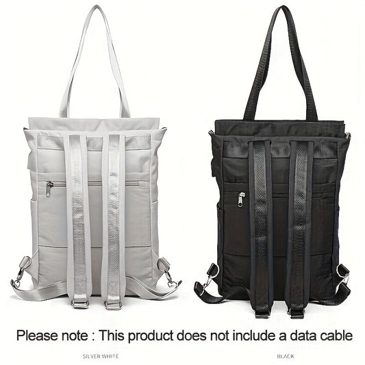 Adjustable Strap Laptop Backpack - Durable Nylon
