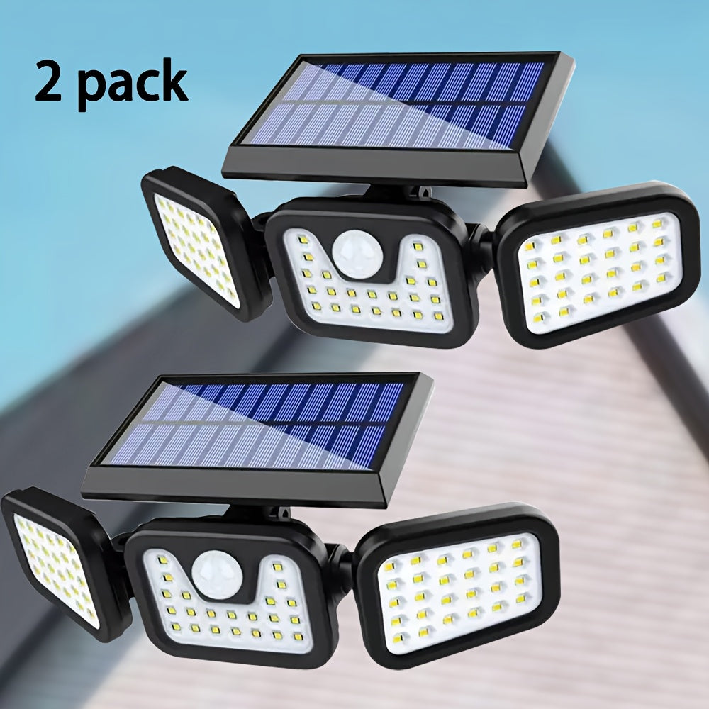 LED solar sensor lights with motion sensors