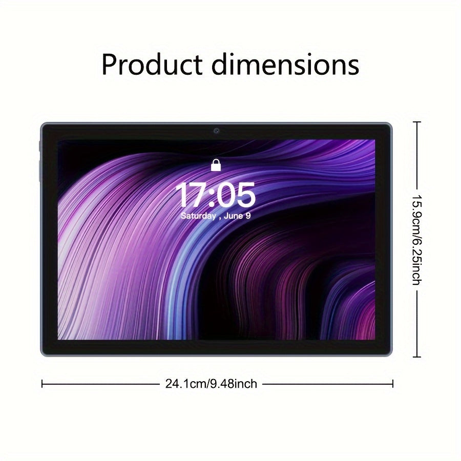 Tablet 10.1-inch Android 14 operating system