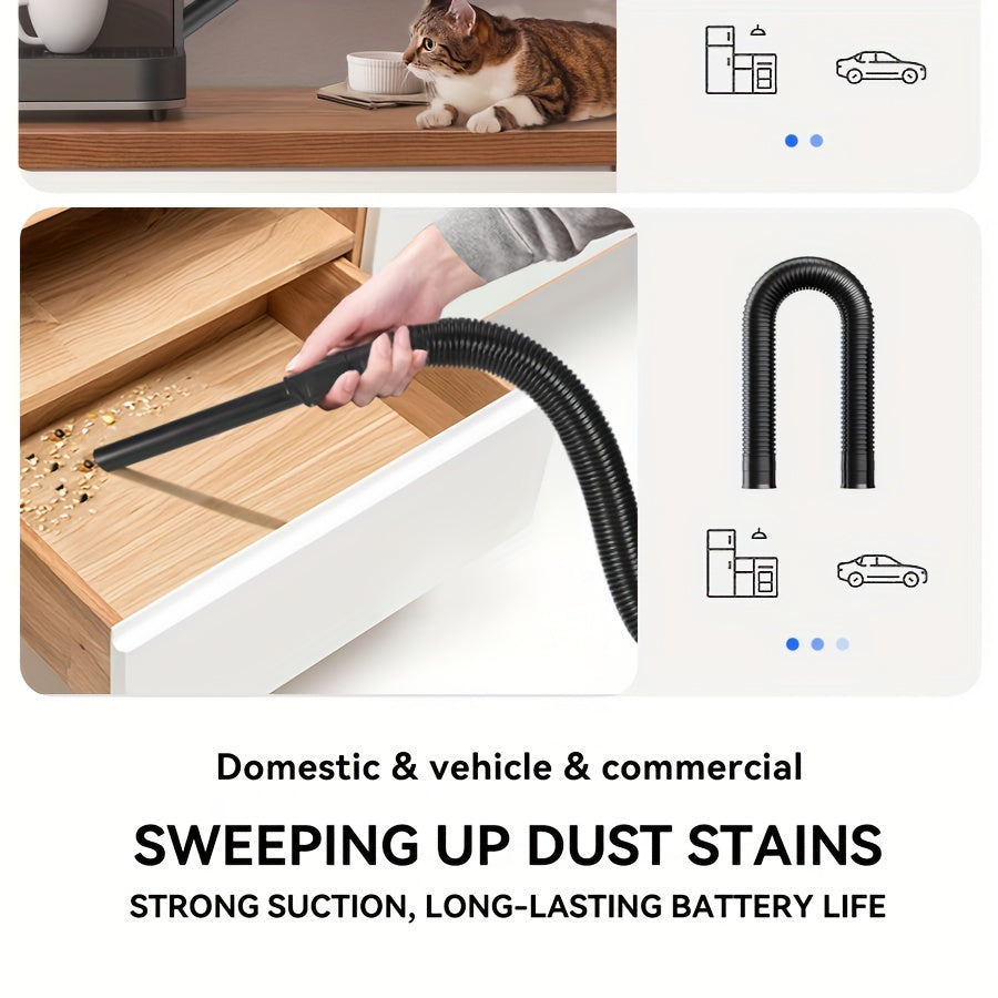 Portable Handheld Vacuum Cleaner for Home and Car Use