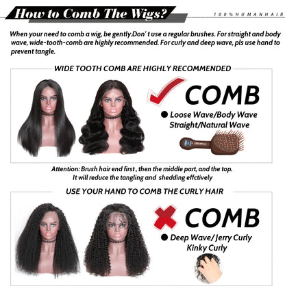 30 Inch 13x6 Lace Front Wigs Human Hair 200 Density Straight HD Lace Front Wigs Pre Plucked Straight Glueless Human Hair Natural