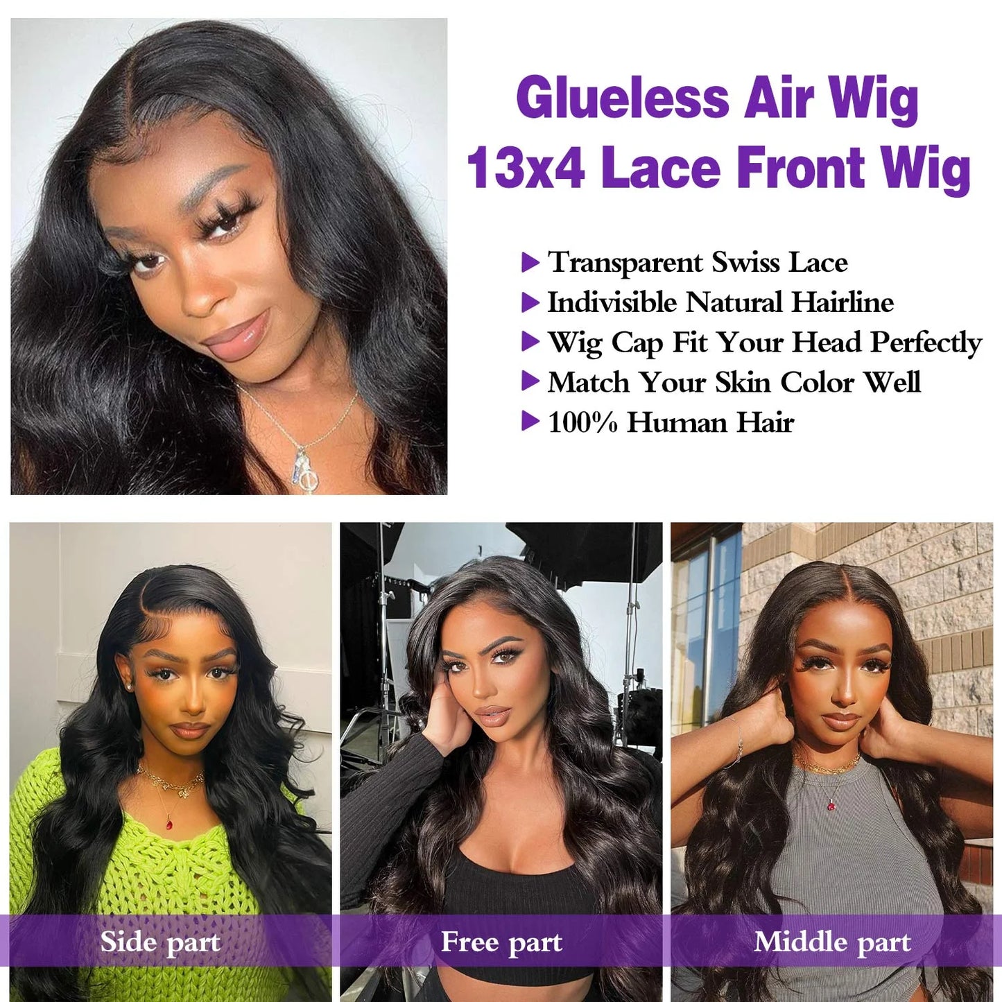 30 Inch Wear And Go Glueless Wigs Human Hair  Pre Cut Lace Front
