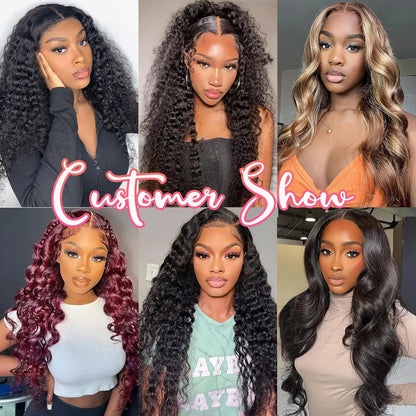 Wear and Go Glueless Wigs Human Hair Deep Wave Lace Front