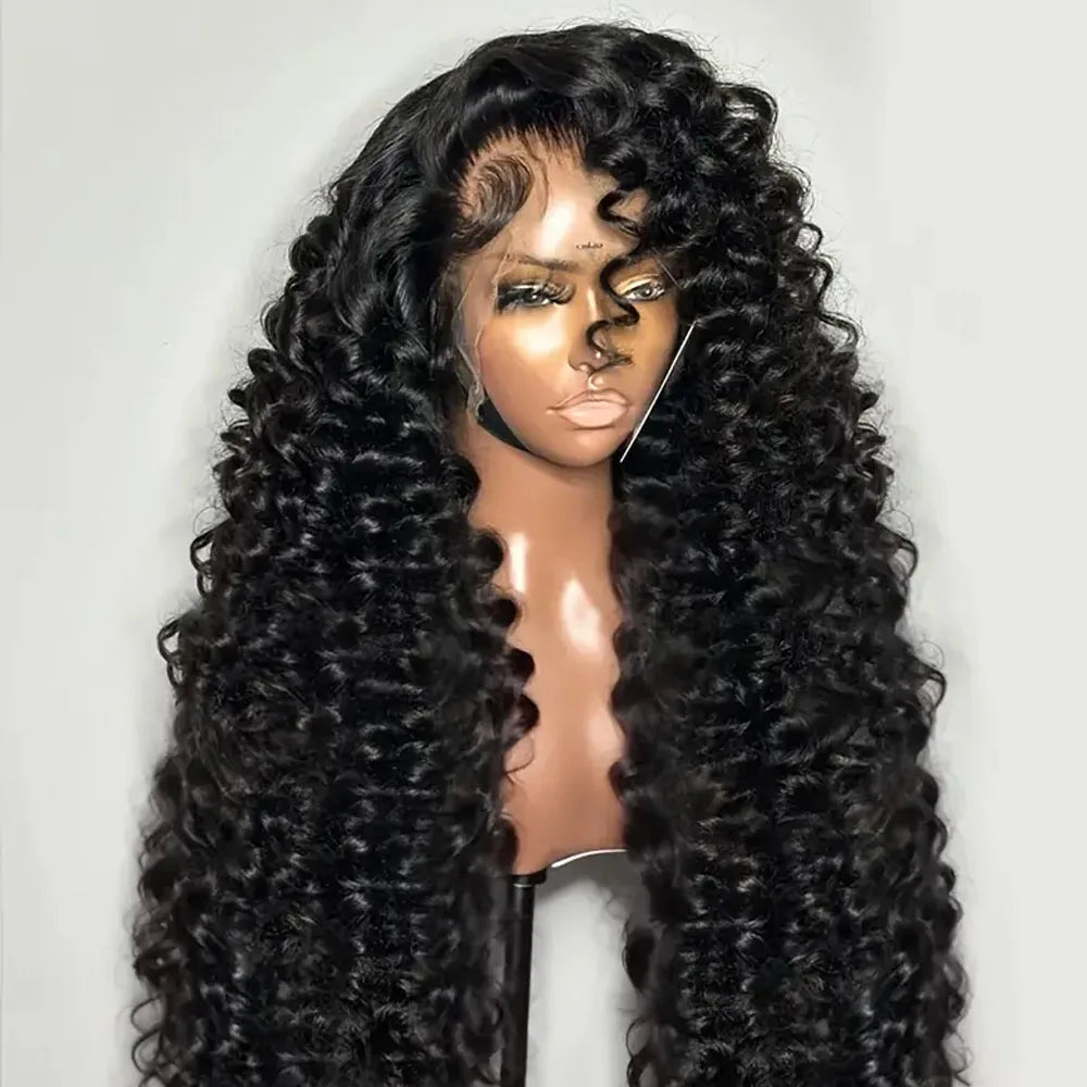 40 Inch 13x6 Brazilian Loose Deep Curly Wave Lace Front Wig 12A High-Quality 100% Real Human Hair 13x4 HD Lace Frontal Wigs