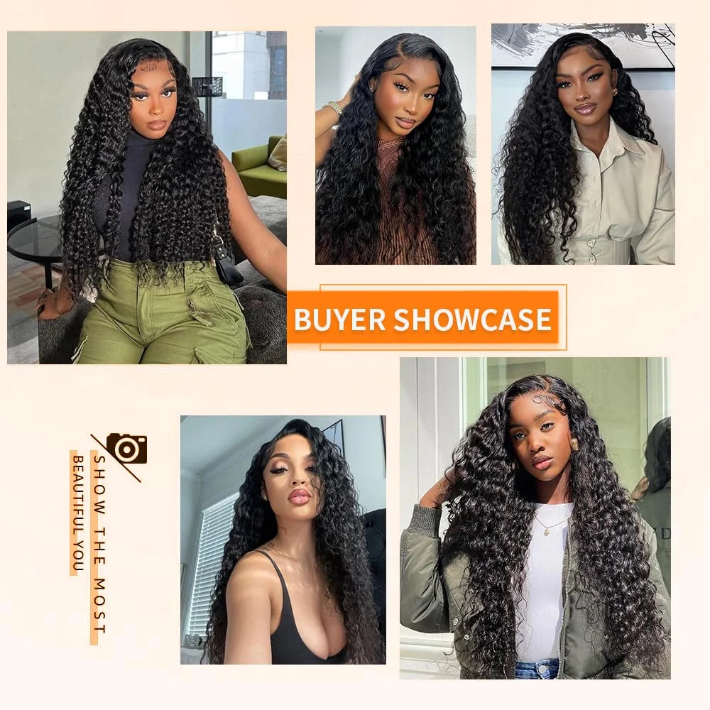 Lace Front Wigs Human Hair Wig 13x4 Deep Curly