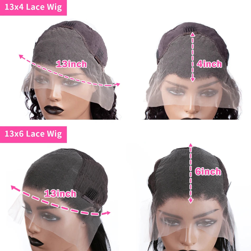 100% Human Hair 13x4 Bone Straight HD Lace Front Wig