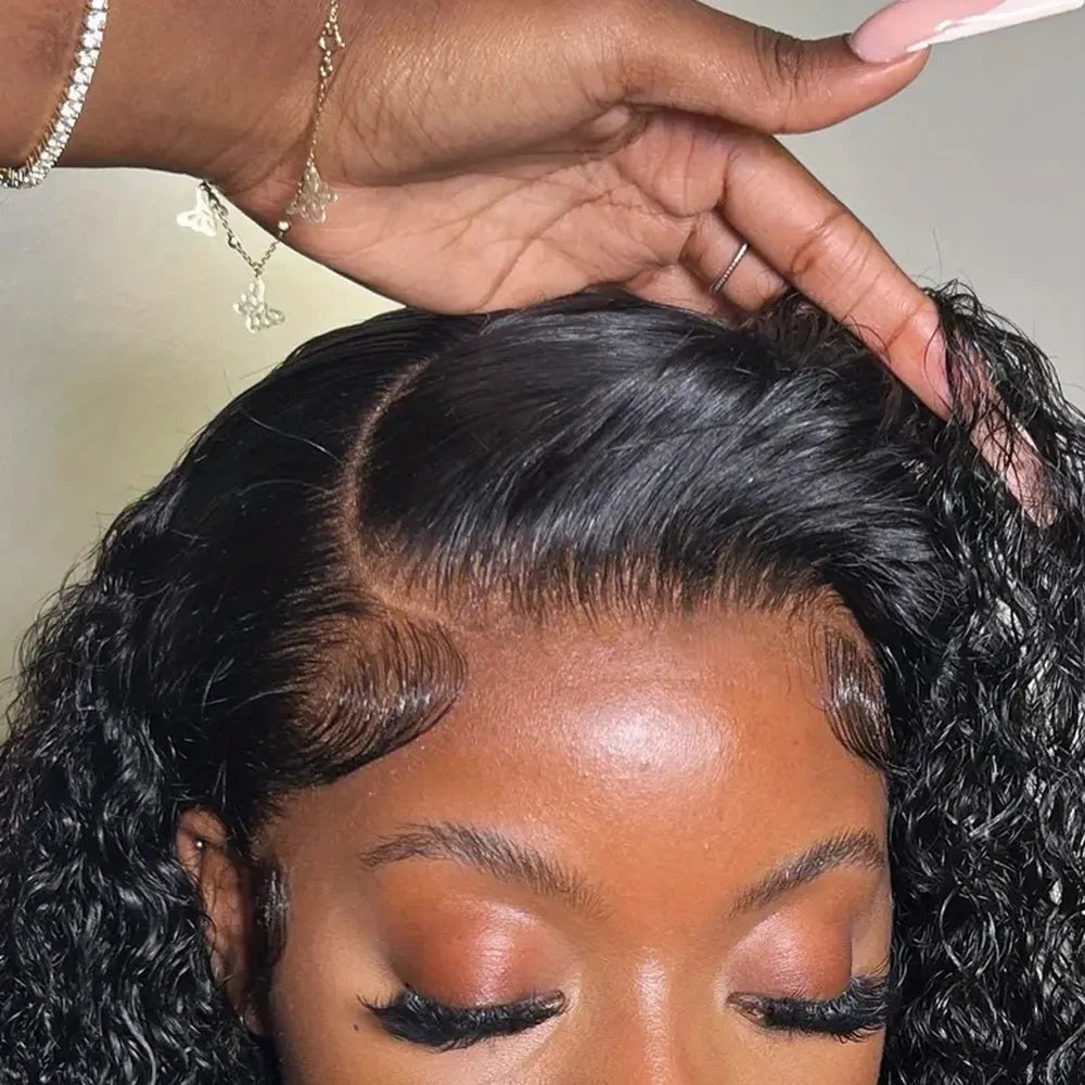 250% Density Glueless Deep Curly Wave Wig Ready To Wear 5x5 HD Lace Closure