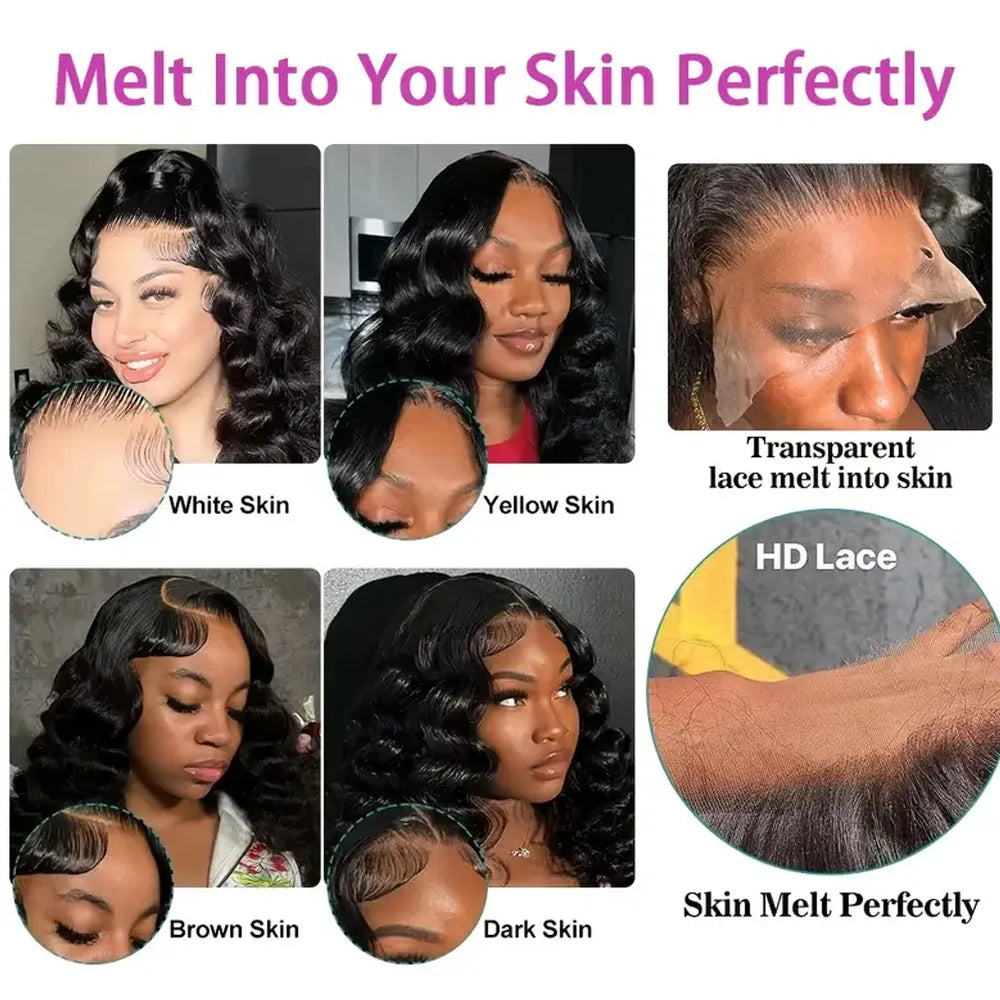 40 Inch 13x6 Brazilian Loose Deep Curly Wave Lace Front Wig 12A High-Quality 100% Real Human Hair 13x4 HD Lace Frontal Wigs