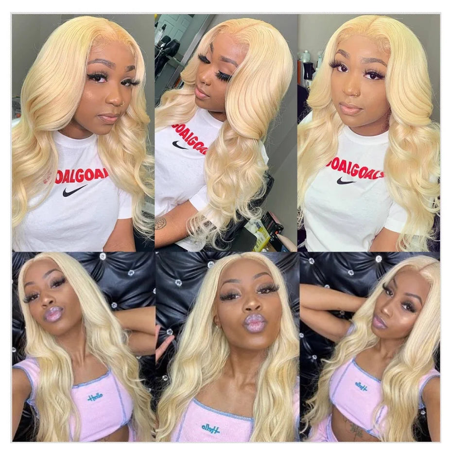 360 Lace Frontal Wig 613 Blonde 13x4 13x6 Body Wave Lace Front Wig Preplucked Brazilian Lace Front Human Hair Wigs 30 32 38 Inch