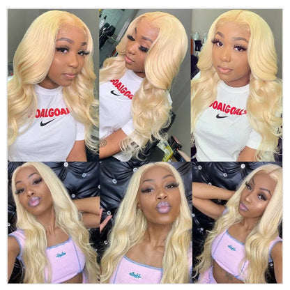 360 Lace Frontal Wig 613 Blonde 13x4 13x6 Body Wave Lace Front Wig Preplucked Brazilian Lace Front Human Hair Wigs 30 32 38 Inch