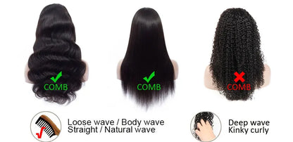 Ossilee 220 Density Pull Go Glueless Wigs with Elastic Drawstring Straight 13x6 HD Lace Front Human Hair Wigs Pre Cut Lace Wig