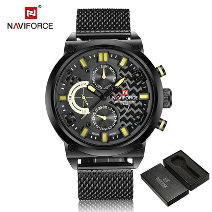 NAVIFORCE Black Luxury Men Watch