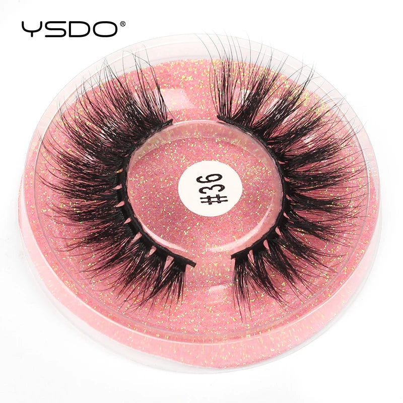 YSDO 10/20 Pairs fluffy mink eyelashes natural long 3D