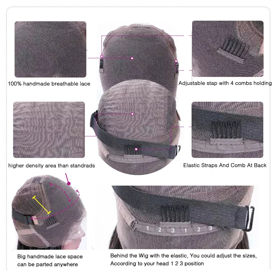 Brown HD Transparent Curly Lace Front Human Hair Wigs Deep Wave Frontal Wig Brazilian Chocolate Brown Water Wave Wigs Human Hair