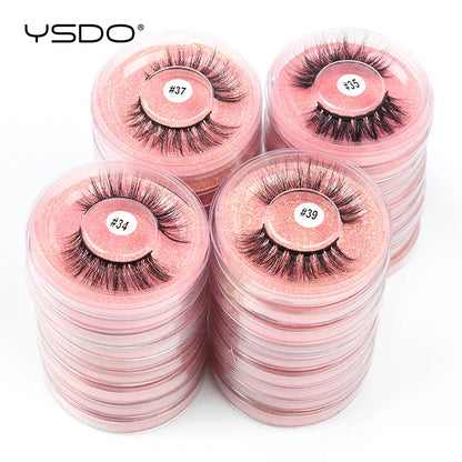 YSDO 10/20 Pairs fluffy mink eyelashes natural long 3D