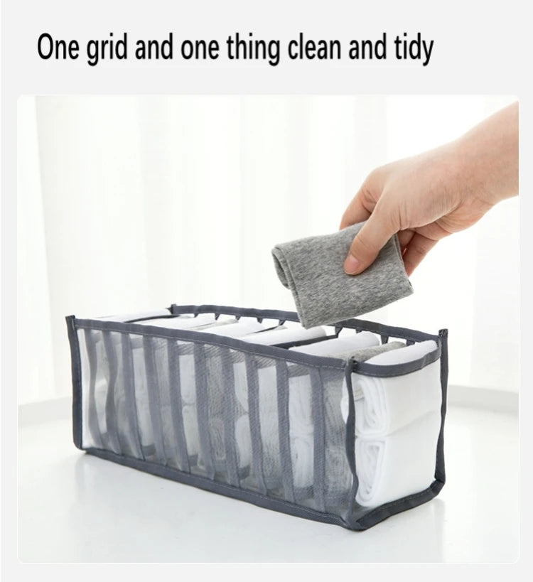 clothes organize home storage wardrobe socks shelf divider clothing closet organization drawer underwear organizador de ropa