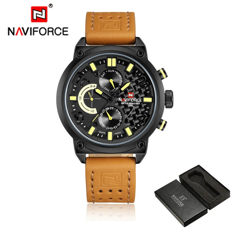 NAVIFORCE Black Luxury Men Watch