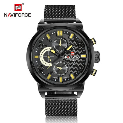 NAVIFORCE Black Luxury Men Watch