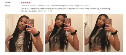 Ossilee 220 Density Pull Go Glueless Wigs with Elastic Drawstring Straight 13x6 HD Lace Front Human Hair Wigs Pre Cut Lace Wig