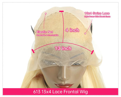 360 Lace Frontal Wig 613 Blonde 13x4 13x6 Body Wave Lace Front Wig Preplucked Brazilian Lace Front Human Hair Wigs 30 32 38 Inch