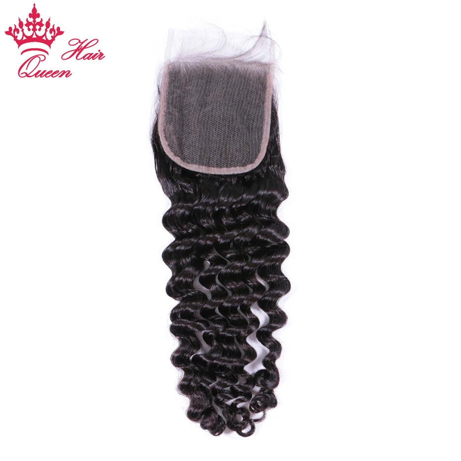 Queen Hair Products Brazilian Natural Wave More Wave Bundles With Closure 100% Virgin Human Raw Hair Bundles With Lace Closure