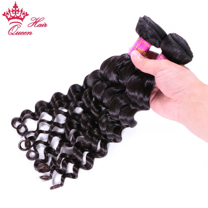 Queen Hair Products Brazilian Natural Wave More Wave Bundles With Closure 100% Virgin Human Raw Hair Bundles With Lace Closure